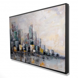 Abstract cityscape in the morning