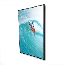 Surfer in the middle of the wave