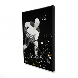 Joueur de hockey à l'action