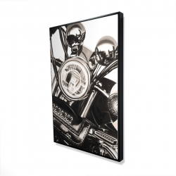 Realistic sepia motorcycle 