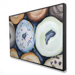 Watercolor doughtnuts with icing