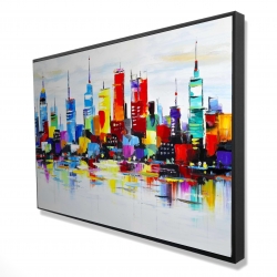 Abstract and colorful city