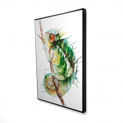 Watercolor chameleon