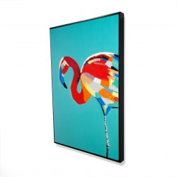 Abstract flamingo