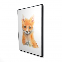 Watercolor baby fox