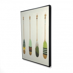 Colorful nautical oars