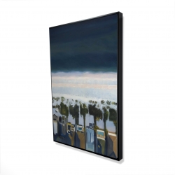 Vue d'oiseau de la plage