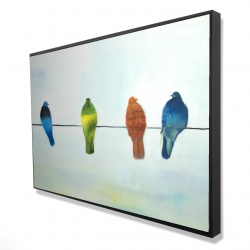 Oiseaux abstrait perchés