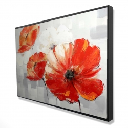 Abstract red wild flowers