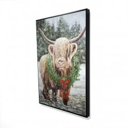 Vache highland de noël