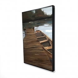 Lake, dock and boat