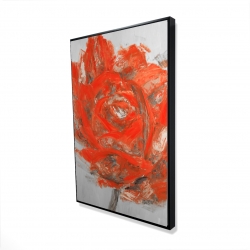 Abstract red flower