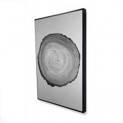 Grayscale round wood log