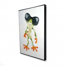 Funny frog with sunglasses