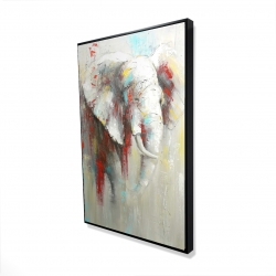 Abstract elephant with paint splash