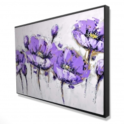 Abstract purple flowers