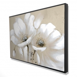 White abstract wild flowers