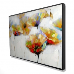 Fleurs avec pois de couleurs
