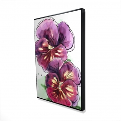 Two blossoming orchid with wavy petals