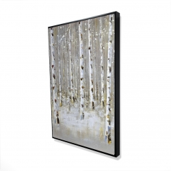 Birch forest by winter