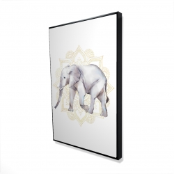 éléphant sur mandalas