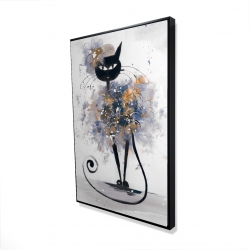 Cartoon black cat