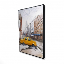 Taxi in the street sketch