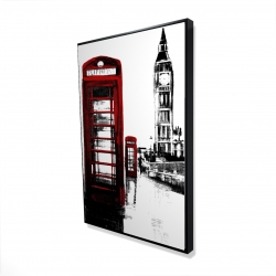 Telephone box and big ben of london