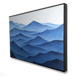 Dark calm ocean waves