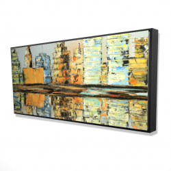 Reflections of a colorful city