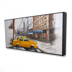 Taxi in the street sketch