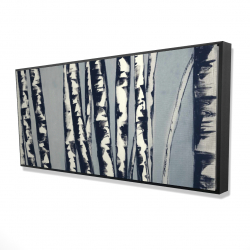 Abstract birch forest