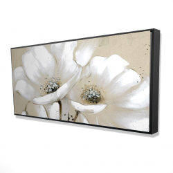 White abstract wild flowers