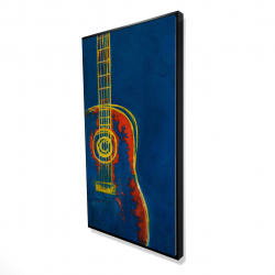 Modern blue abstract guitar