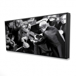 Symphony orchestra performing