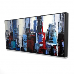 Ville bleue abstraite