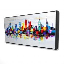Abstract and colorful city