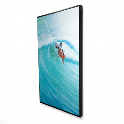 Surfer in the middle of the wave