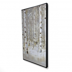 Birch forest by winter