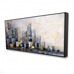 Abstract cityscape in the morning