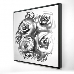 Ensemble de roses abstraites
