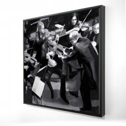Symphony orchestra performing