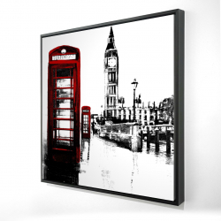 Telephone box and big ben of london
