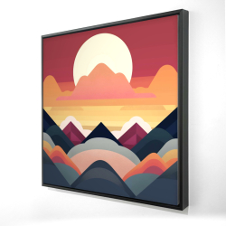 Symmetrical mountain