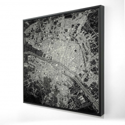 Airplane satellite view