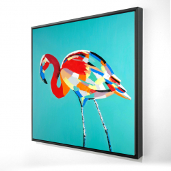 Abstract flamingo