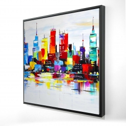 Abstract and colorful city