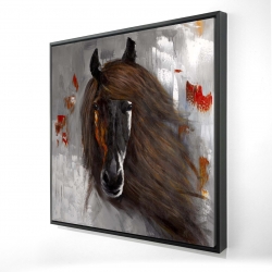 Fier cheval brun
