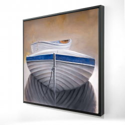 Two canoe boats