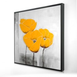 Three yellow flowers